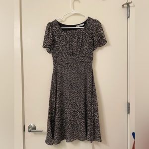 Black floral dress, size small